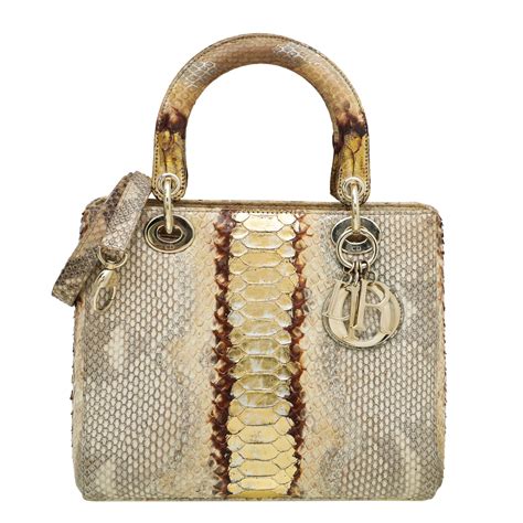 lady dior python medium bag